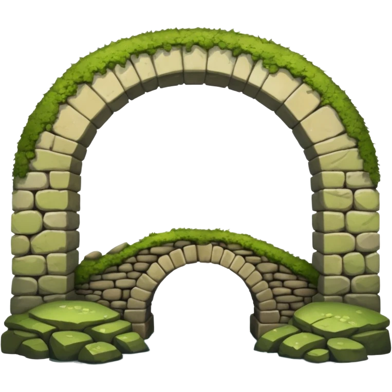 a simple rustic stone bridge emoji