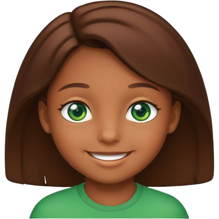 Esmer bir çocuk emoji