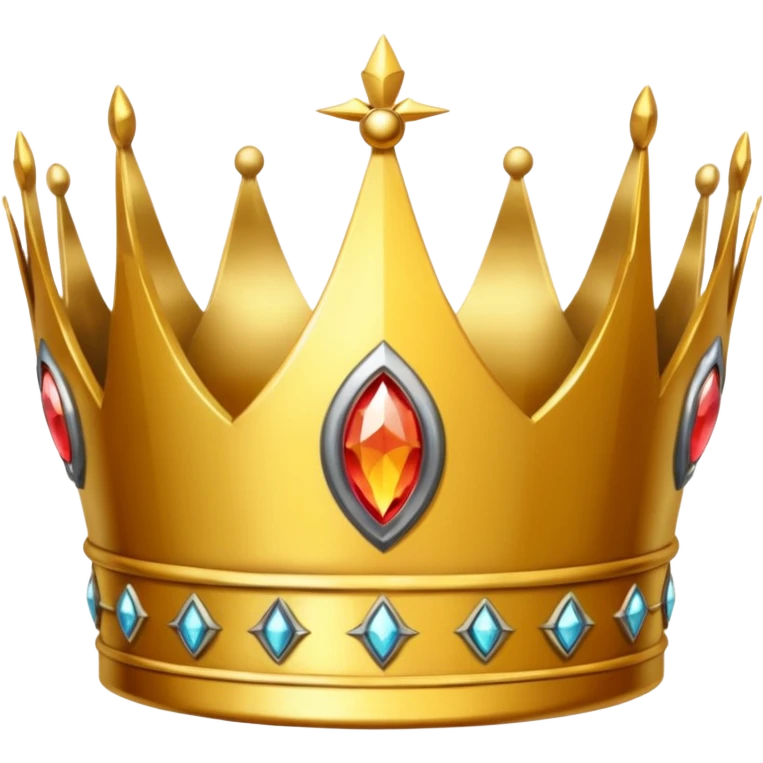 golden crown that has a crack down the middle emoji