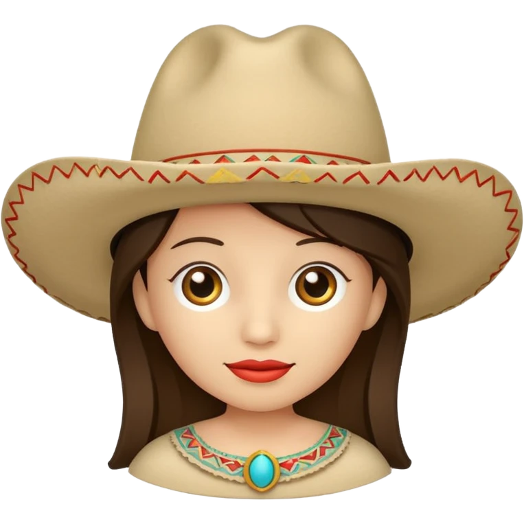 Tejana sombrero emoji