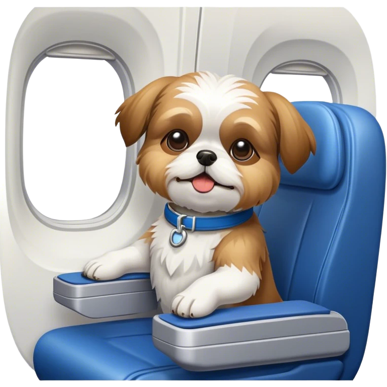 Shitzu on a plane emoji