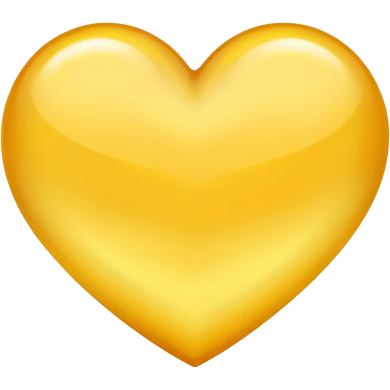 heart with a soft yellow glow emoji
