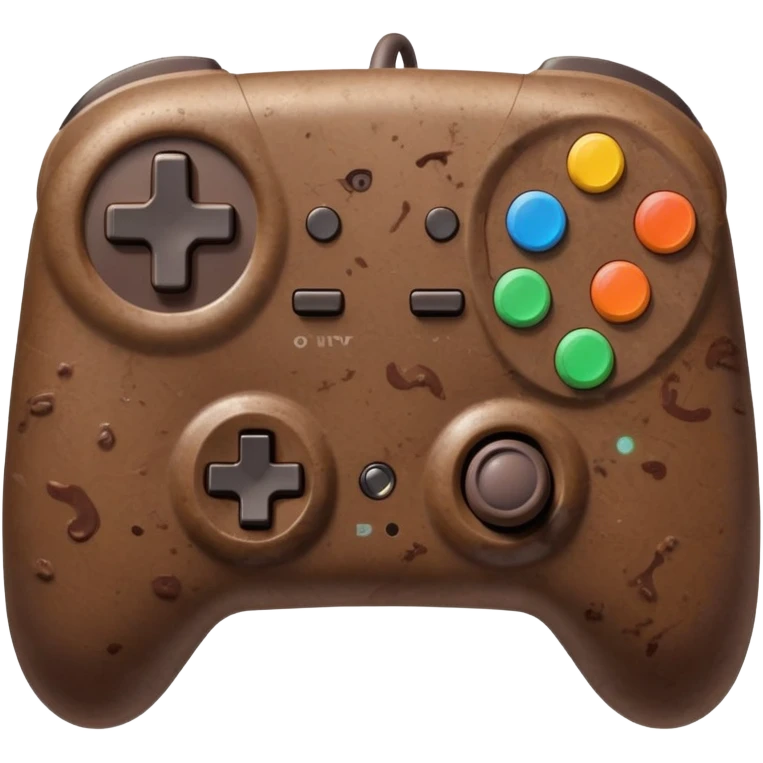 Poop holding a controller  emoji