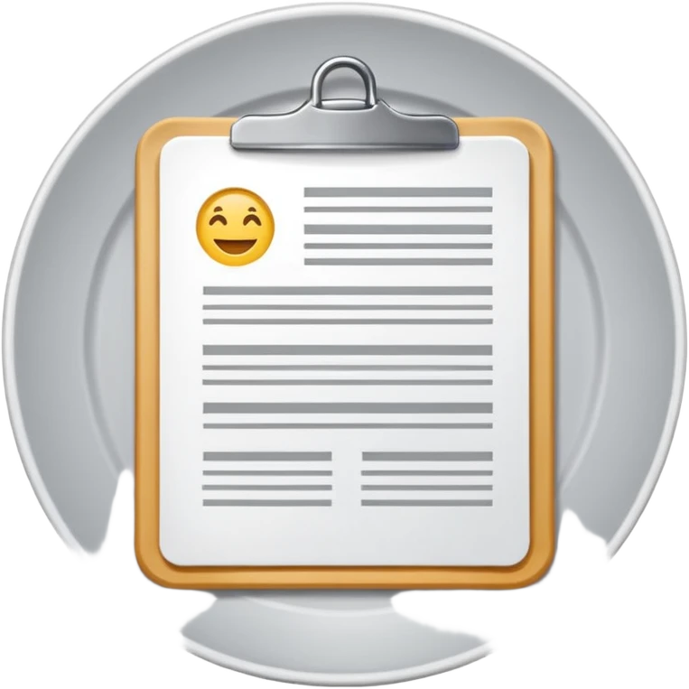 Icône de résumé/document emoji