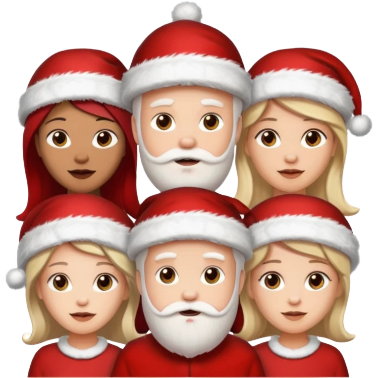 Family Christmas  3 woman’s 2 mana emoji