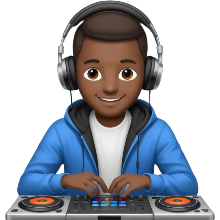 dj with setup emoji