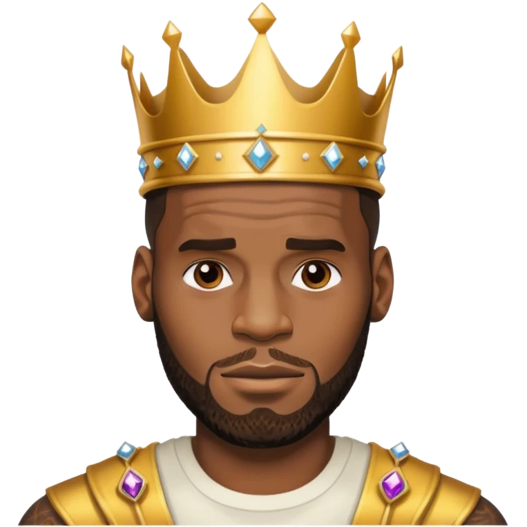 Lebron with crown emoji