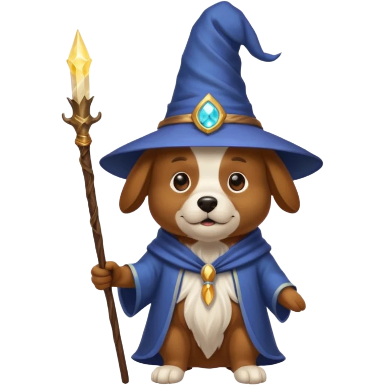 Dog wizard emoji
