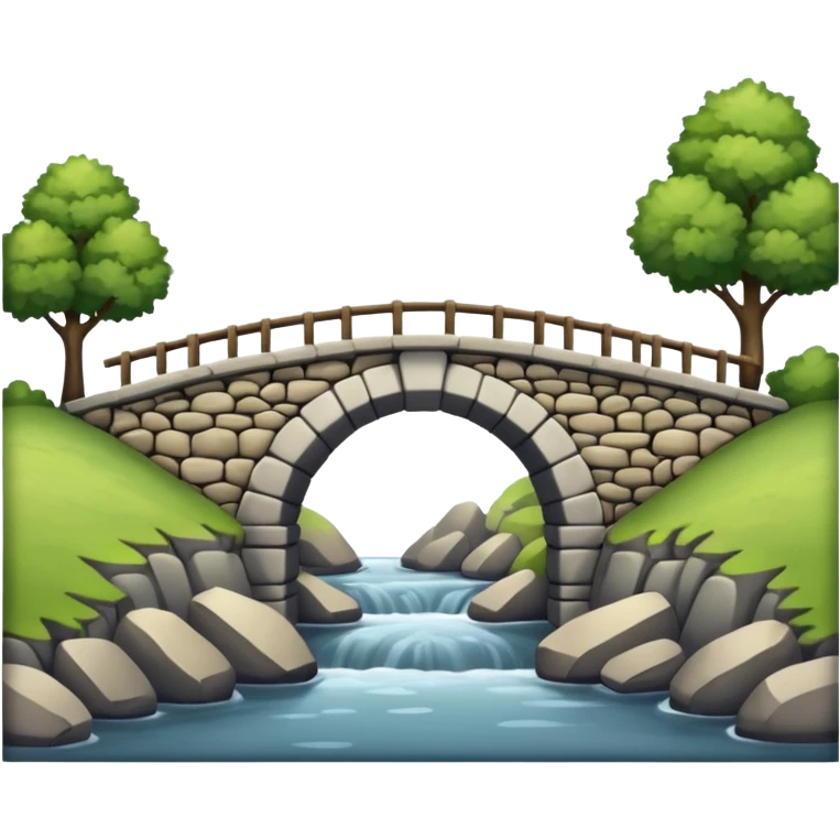 a Bridge Between Land emoji