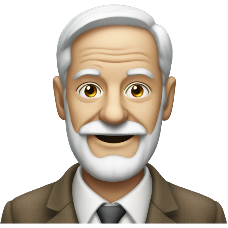 Freud face smiling emoji