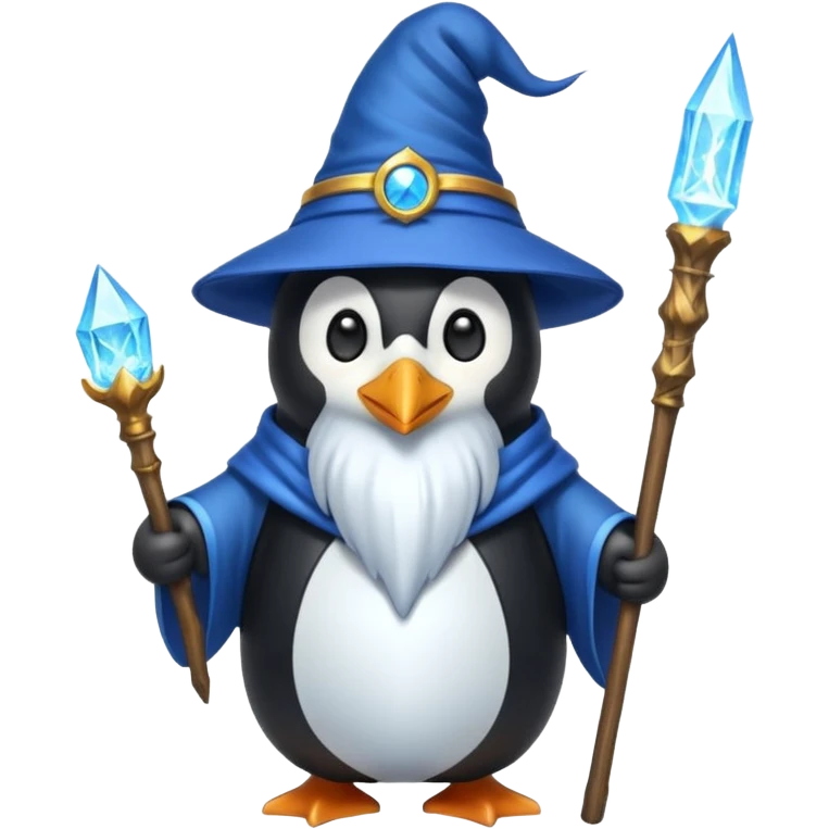 Penguin Wizard emoji