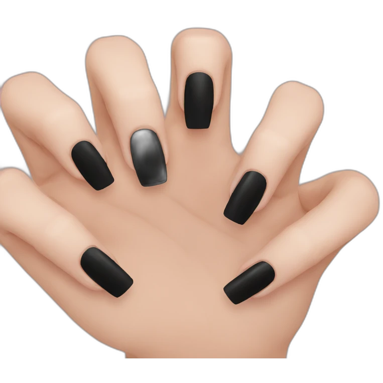 black nails  emoji
