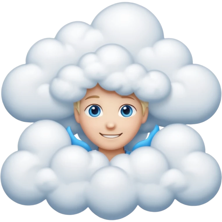 happy Sunny Cloud, eye emoji