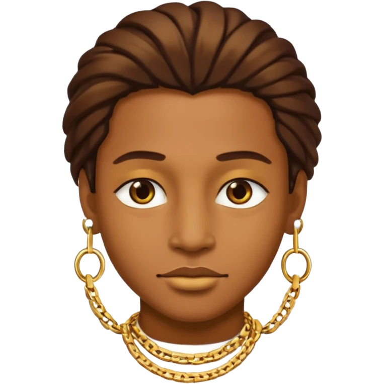 Make the rich face with chains emoji