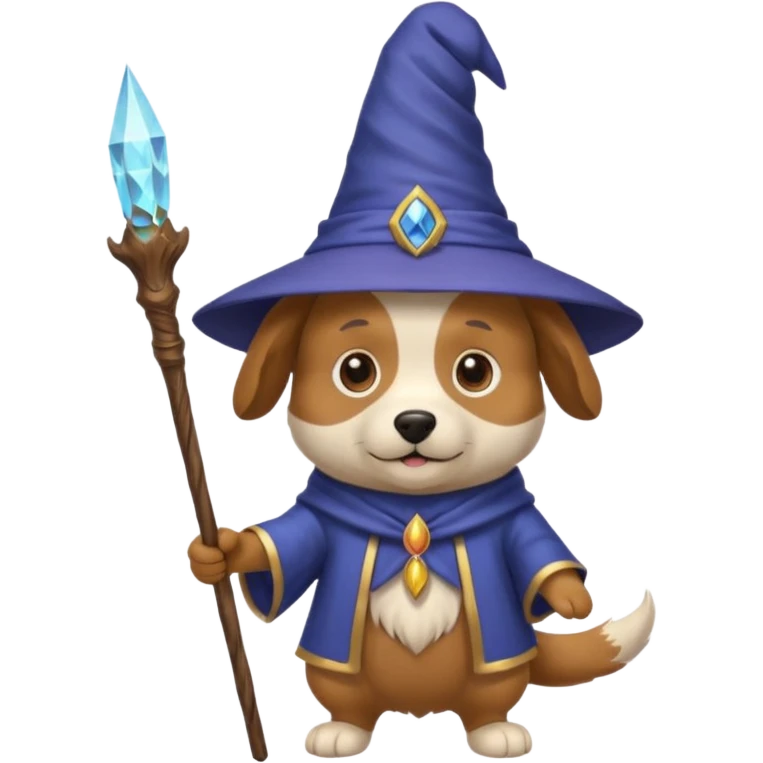 Dog wizard emoji