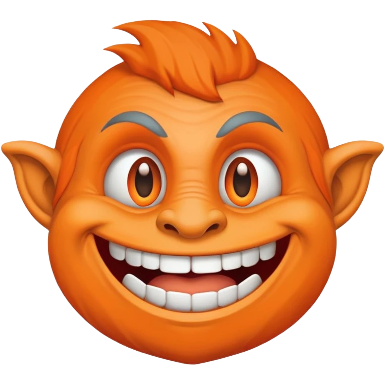 troll face with smirk emoji