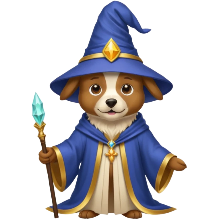 Dog wizard emoji