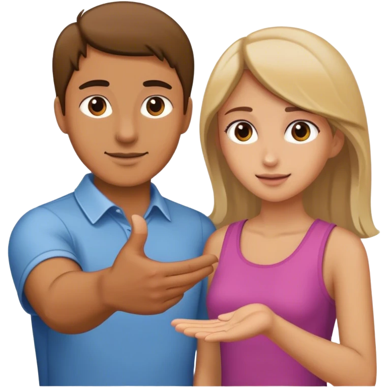 رجل يمد يده لبنت emoji