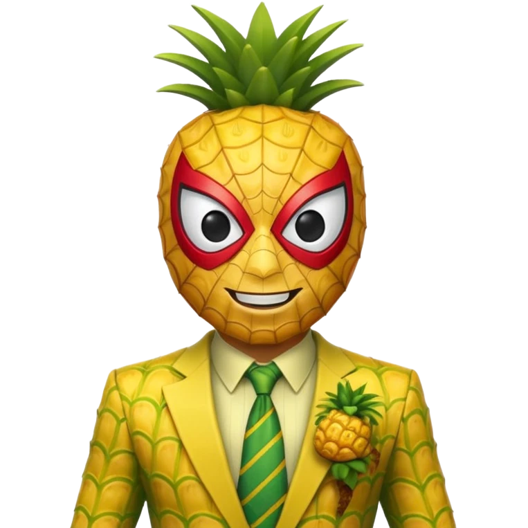 spiderman in pineapple theme emoji