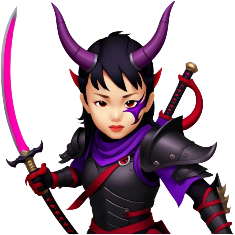 Demon-Horned Warrior emoji