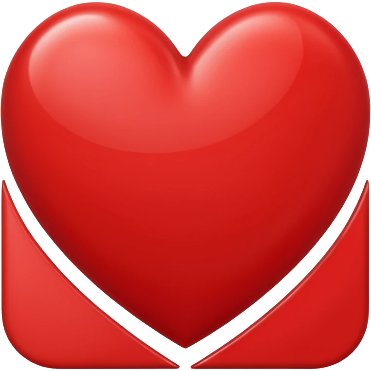Red heart R logo emoji