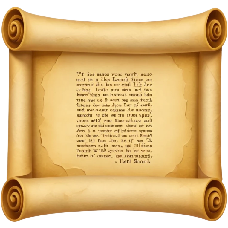 Scroll with quote
 emoji