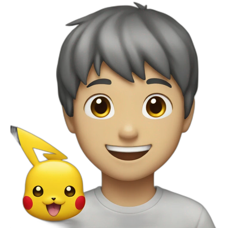 Pikachu smiling emoji