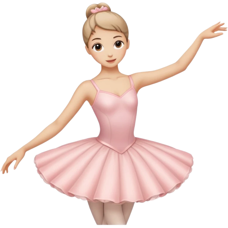 Someone holding ballerina shows emoji