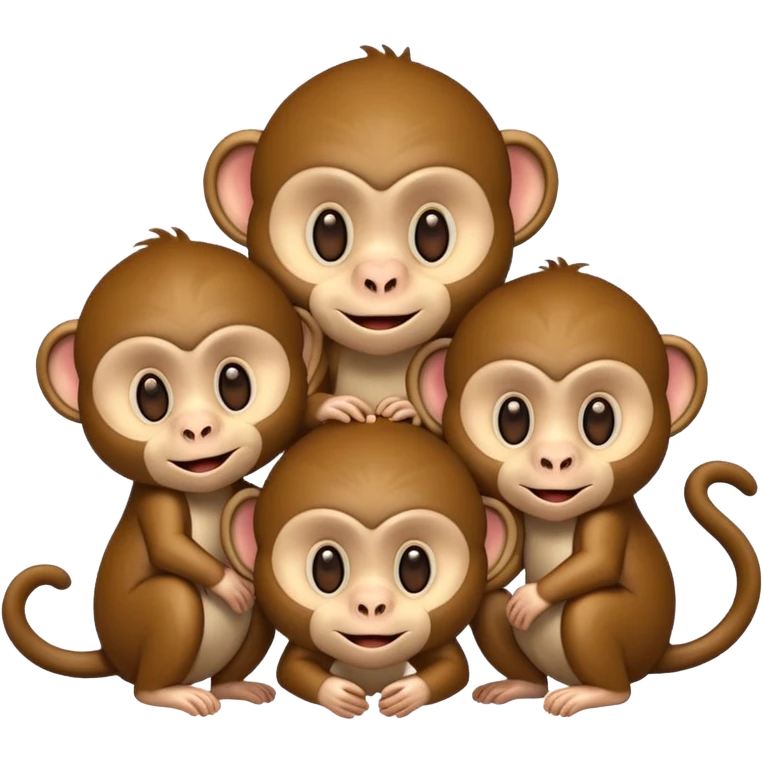 monkey family emoji