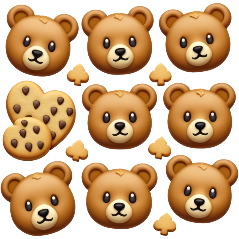 bear cookies emoji