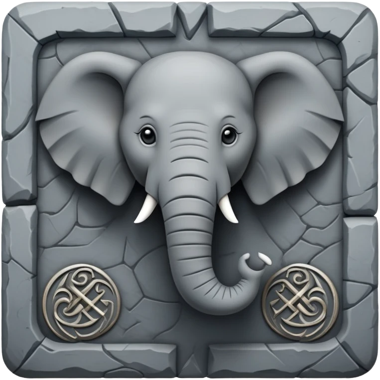 Game of thrones style elephant Sigil  emoji