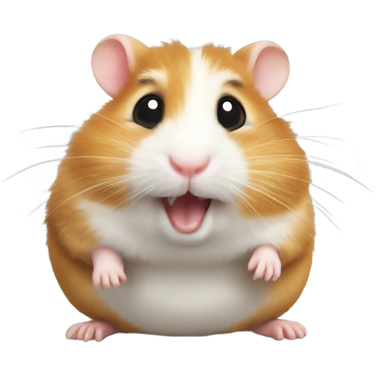 Silly hamster emoji