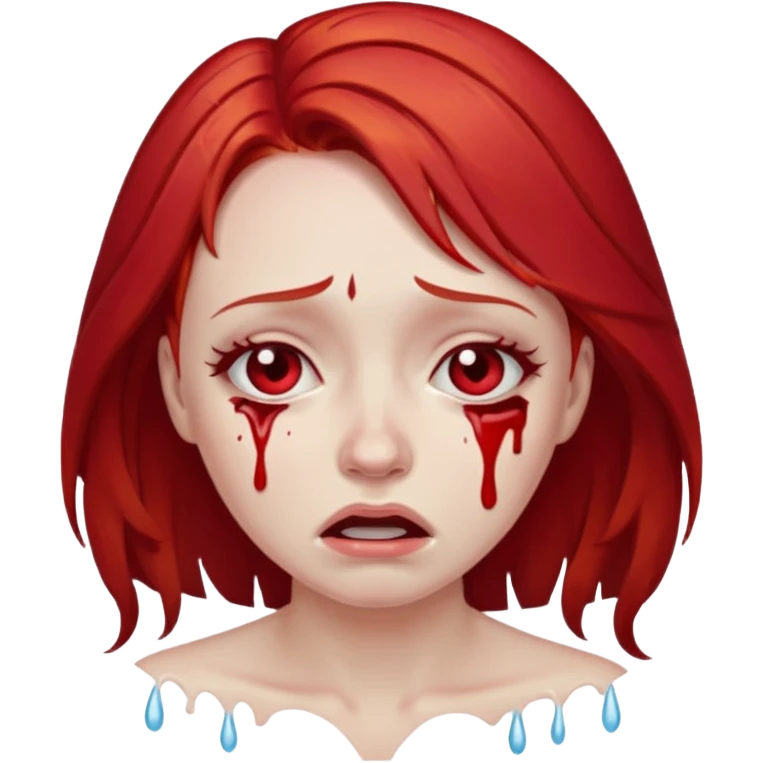 😭🩸👩🏻‍🦰 emoji