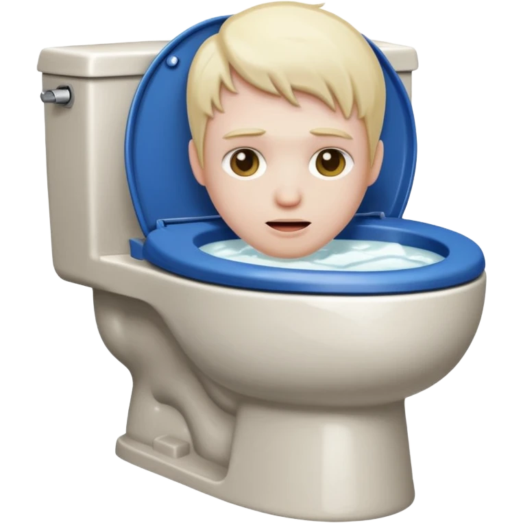 Head in a toilet emoji
