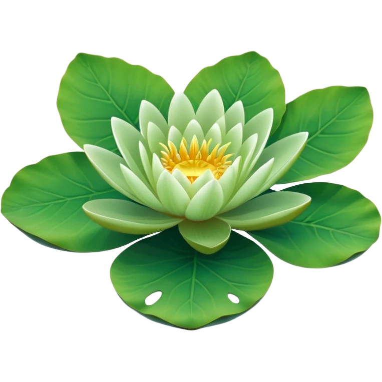 Water lily leaf (leaf only) emoji