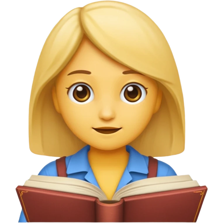 emoji LENDO UM LIVRO ESTUDANDO FEMININO emoji