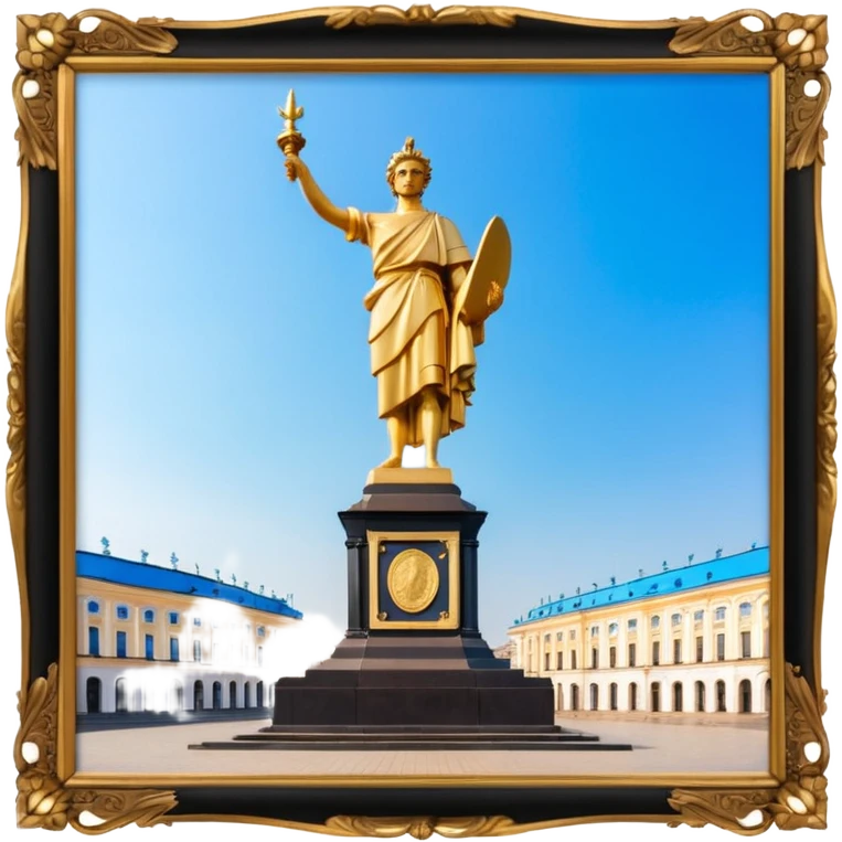 The Statue of Independence on Main Square in Ukraine emoji