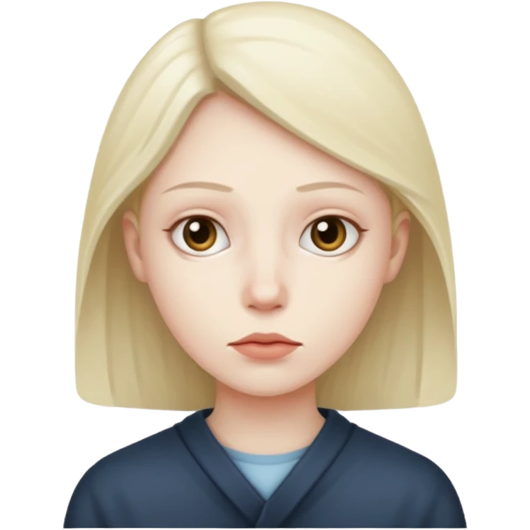 Silent face emoji