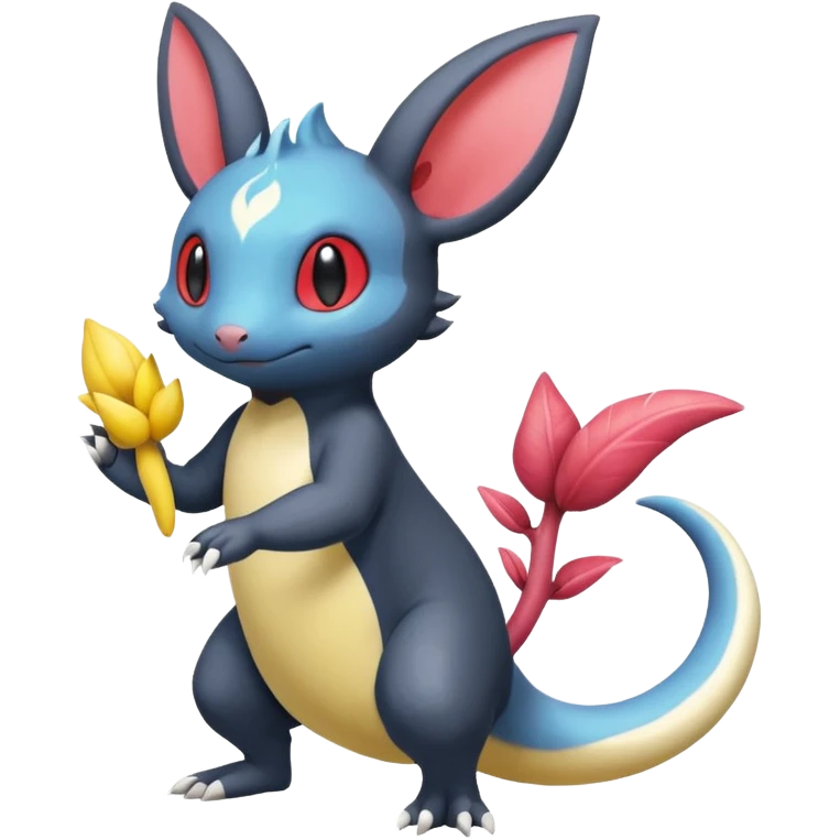 Tropical Minccino-Salandit-Emolga-fusion  emoji