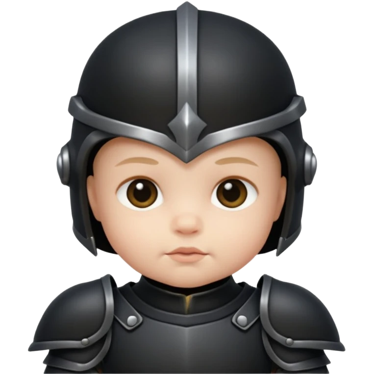 black Armored baby emoji