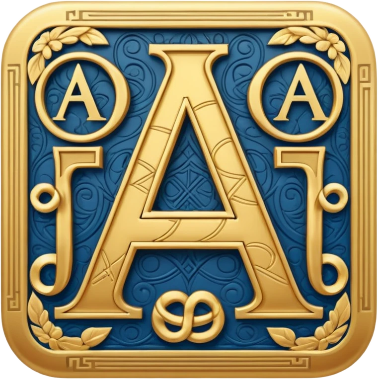 English letter and hieroglyph emoji