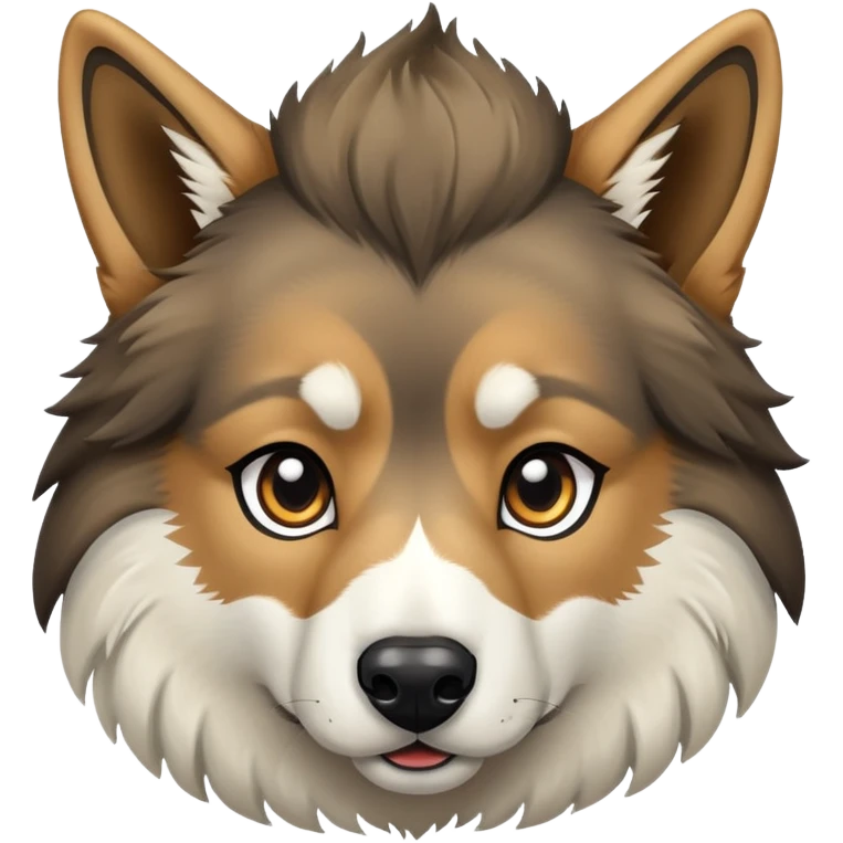 A German shepherd/husky mix if it was a horse emoji