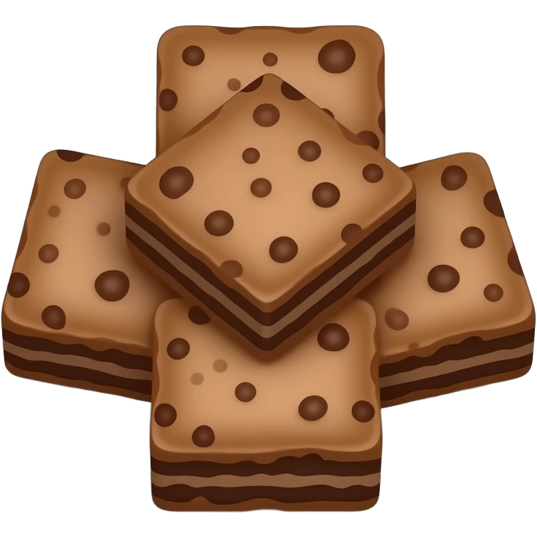 Brownies on the plate emoji