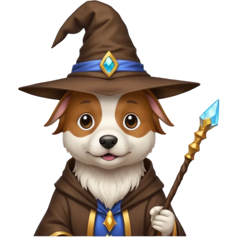 Dog wizard emoji