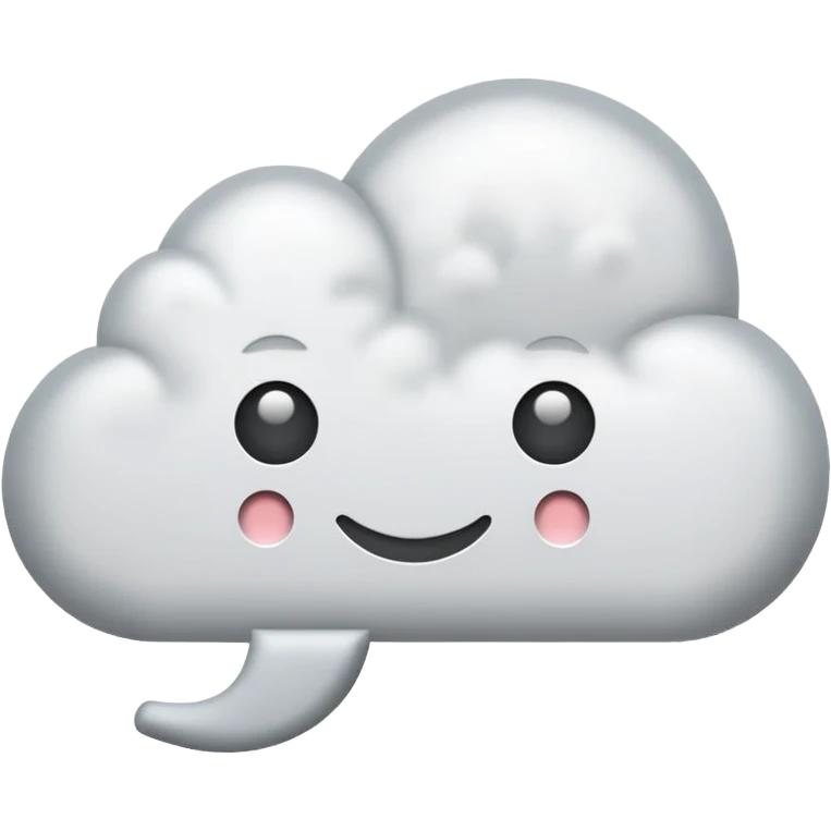 cloud-shaped speech bubble emoji with three dots in the center symbolizing writing, representing a post caption as a comment emoji
