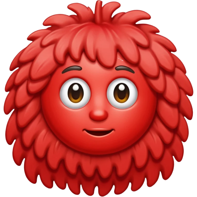 Red mop emoji