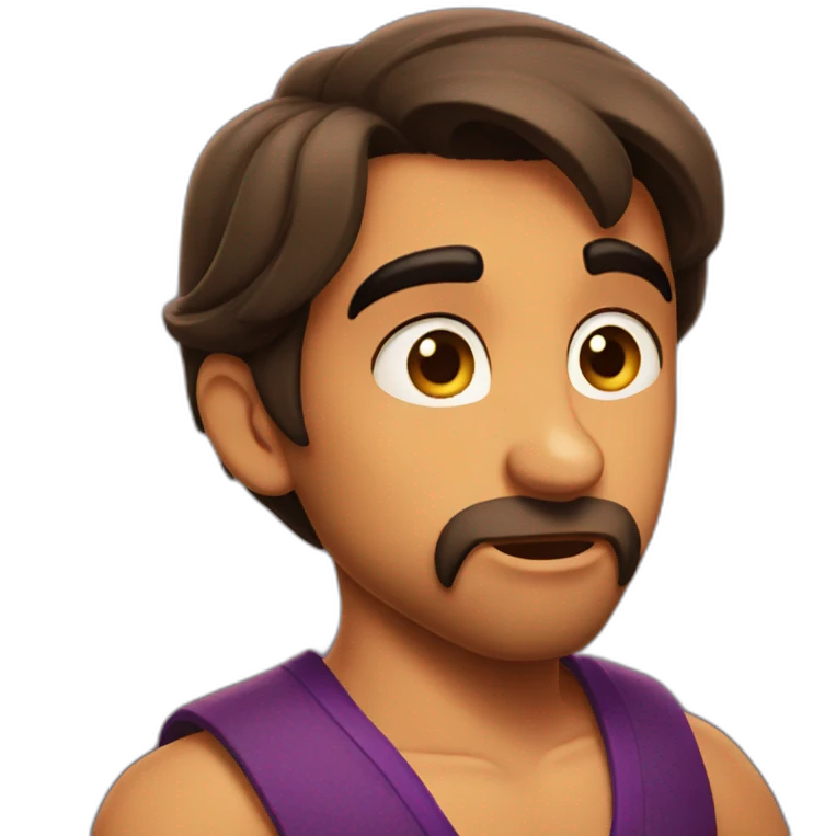 Aladdin triste emoji