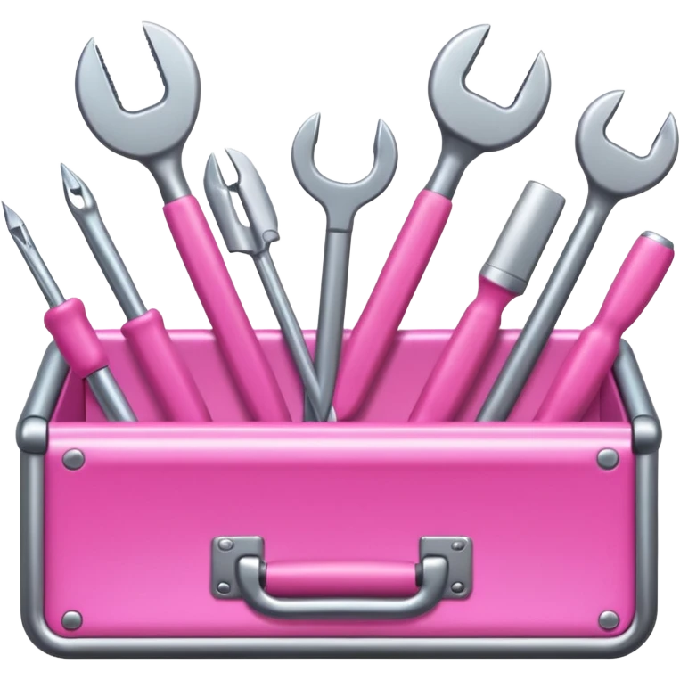 pink tools emoji