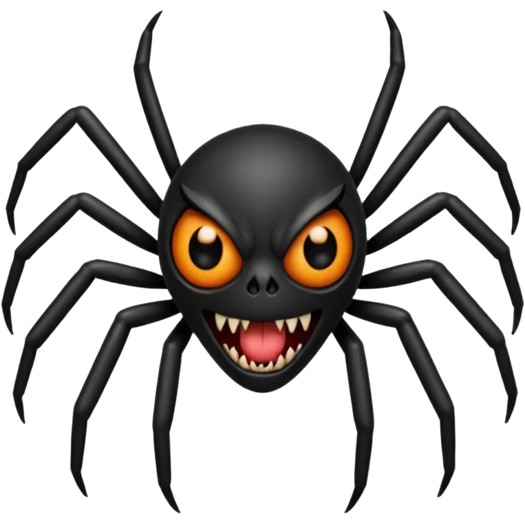 Gothic black spider emoji