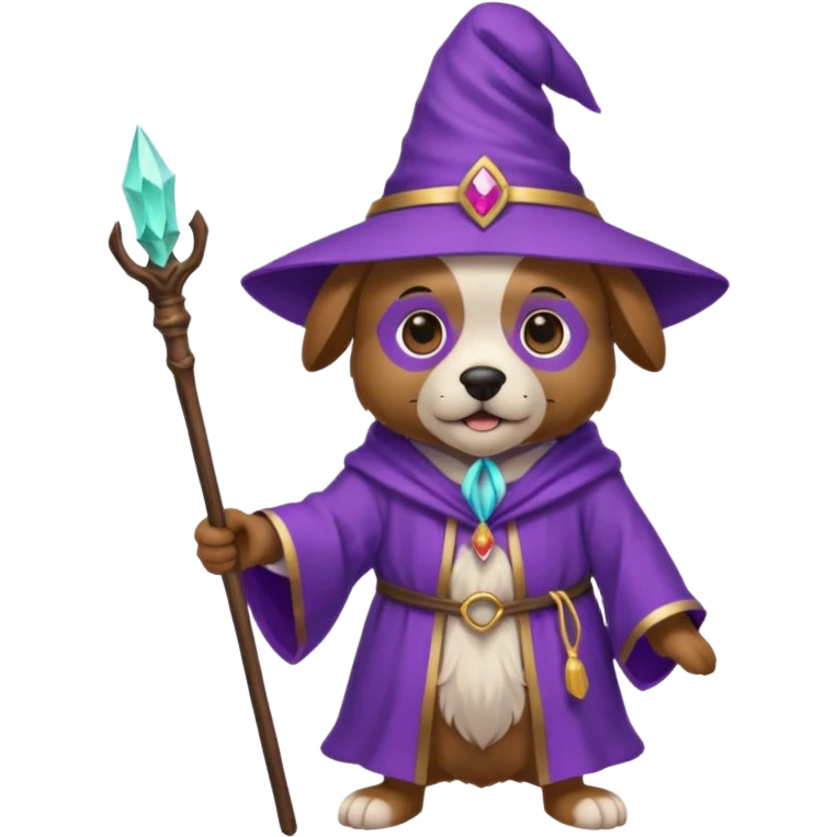 Dog wizard emoji